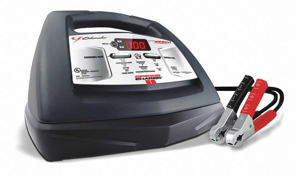 Charger and Maintainer,12VDC,Plastic - Grainger