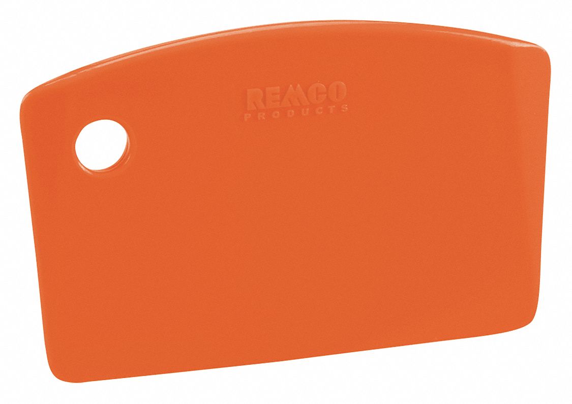 MINI BENCH SCRAPER,ORANGE,5-1/4