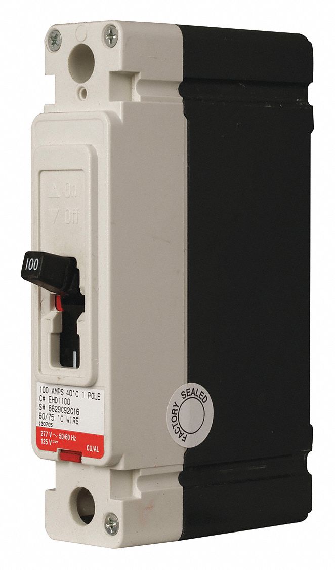 Circuit Breaker,  15 Amps,  Number of Poles:  1,  277VAC AC Voltage Rating