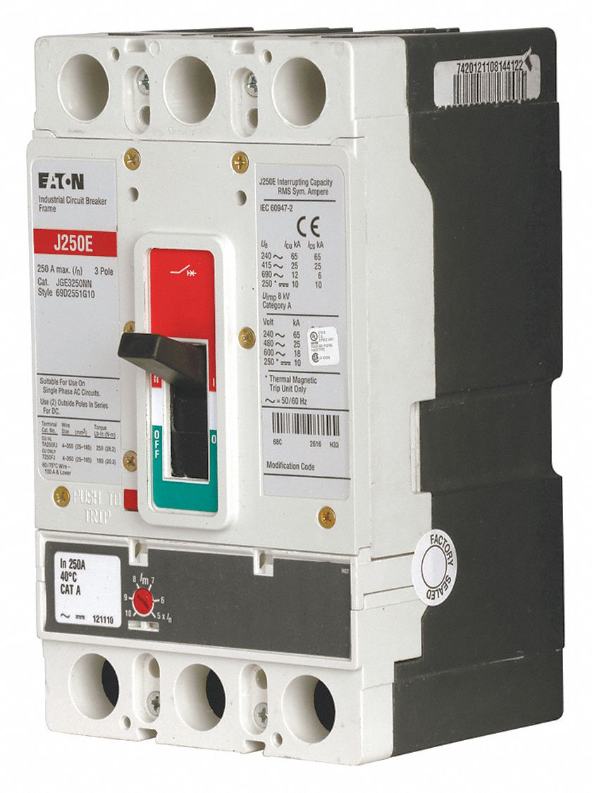 EATON, 100 A Amps, 25kA at 240V AC, Molded Case Circuit Breaker