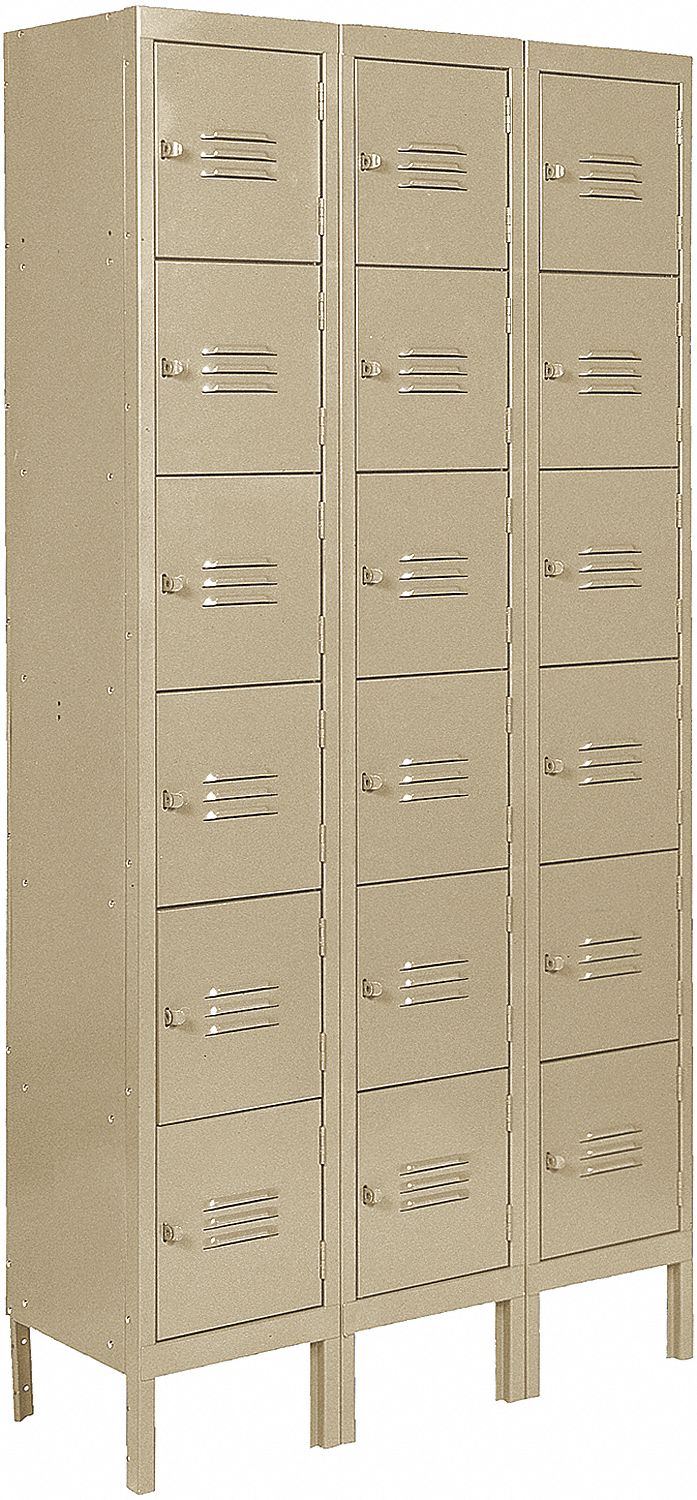 LOCKER QUICK ASSEM TAN 6 TIER