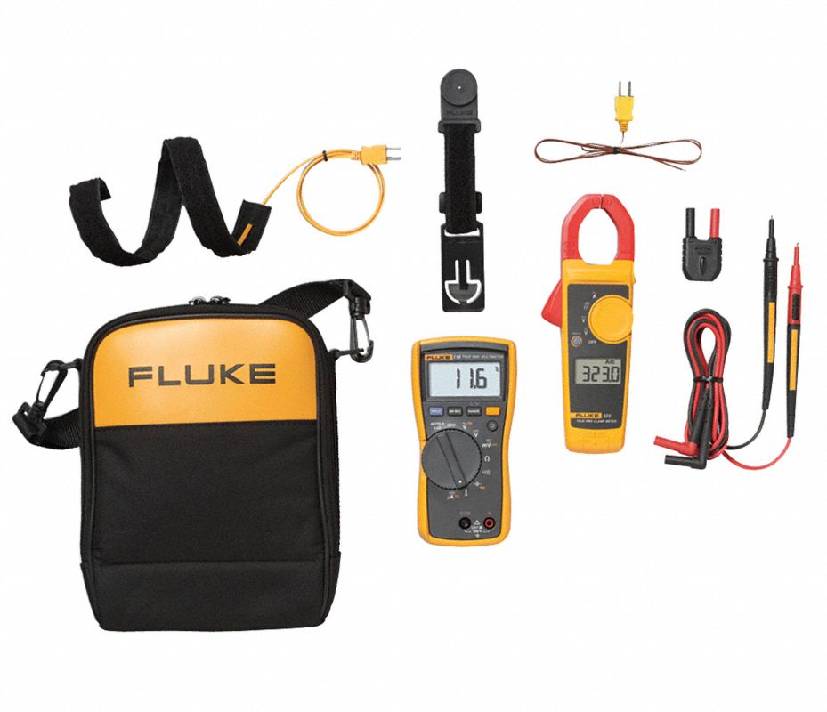 FLUKE Kit para HVAC con Multímetro de Gancho , Multímetro Digital