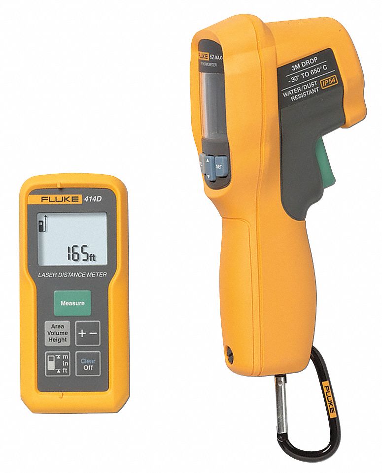 Laser Distance Meter, Infrared Thermometer Kit, Test Instrument