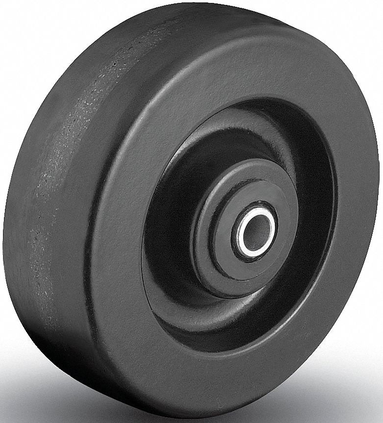 WHEEL, 6 IN DIAMETER/3 IN WIDTH, PHENOLIC, 3000 LB CAPACITY