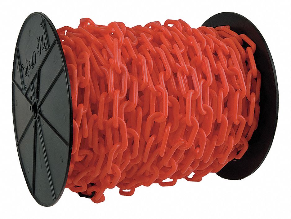 CHAIN PLASTIC #6 RED REEL 1.5 X 200