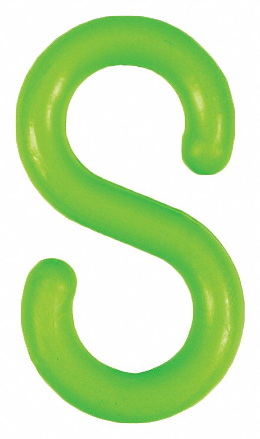 S-HOOKS 2 INCH GREEN 10 PACK