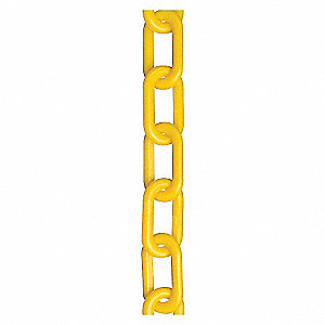 CHAIN PLASTIC #8 YELLOW 2IN X50FT