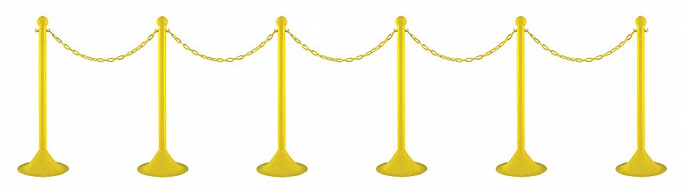 STANCHION CHAIN KIT L D YELLOW
