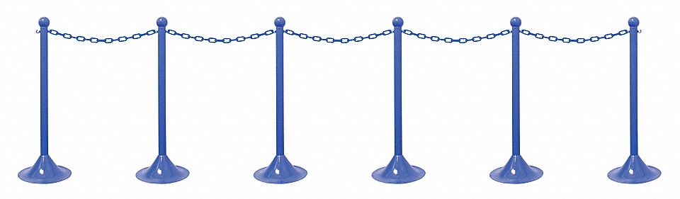 STANCHION CHAIN KIT L D BLUE