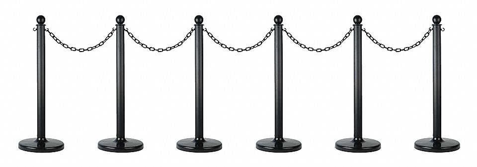 STANCHION CHAIN KIT M D BLACK