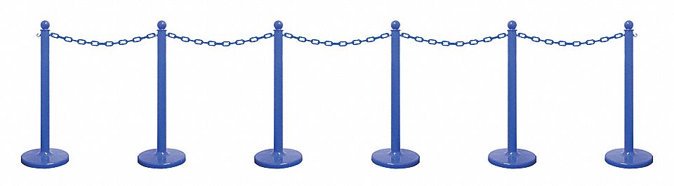 STANCHION CHAIN KIT M D BLUE