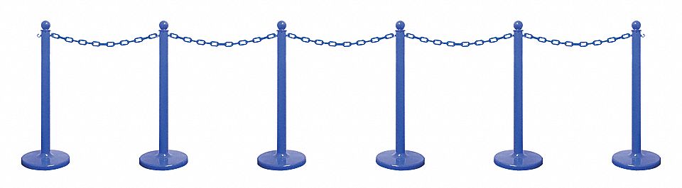 STANCHION CHAIN KIT M D BLUE