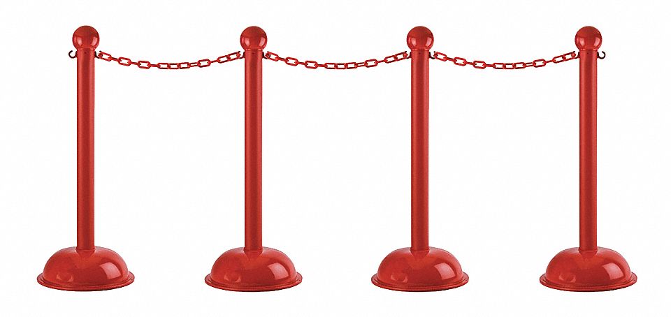 STANCHION CHAIN KIT H D RED
