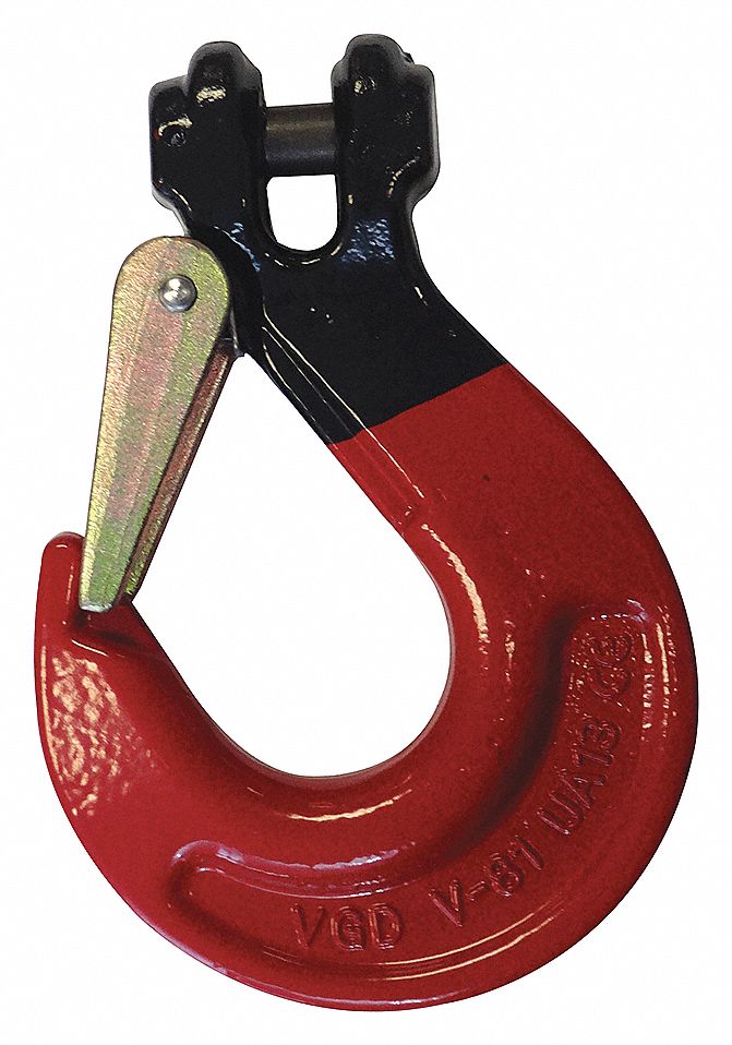 CLEVIS SLING HOOK, 12 25/64 IN L, ALLOY STEEL, 28,300 LB LOAD LIMIT