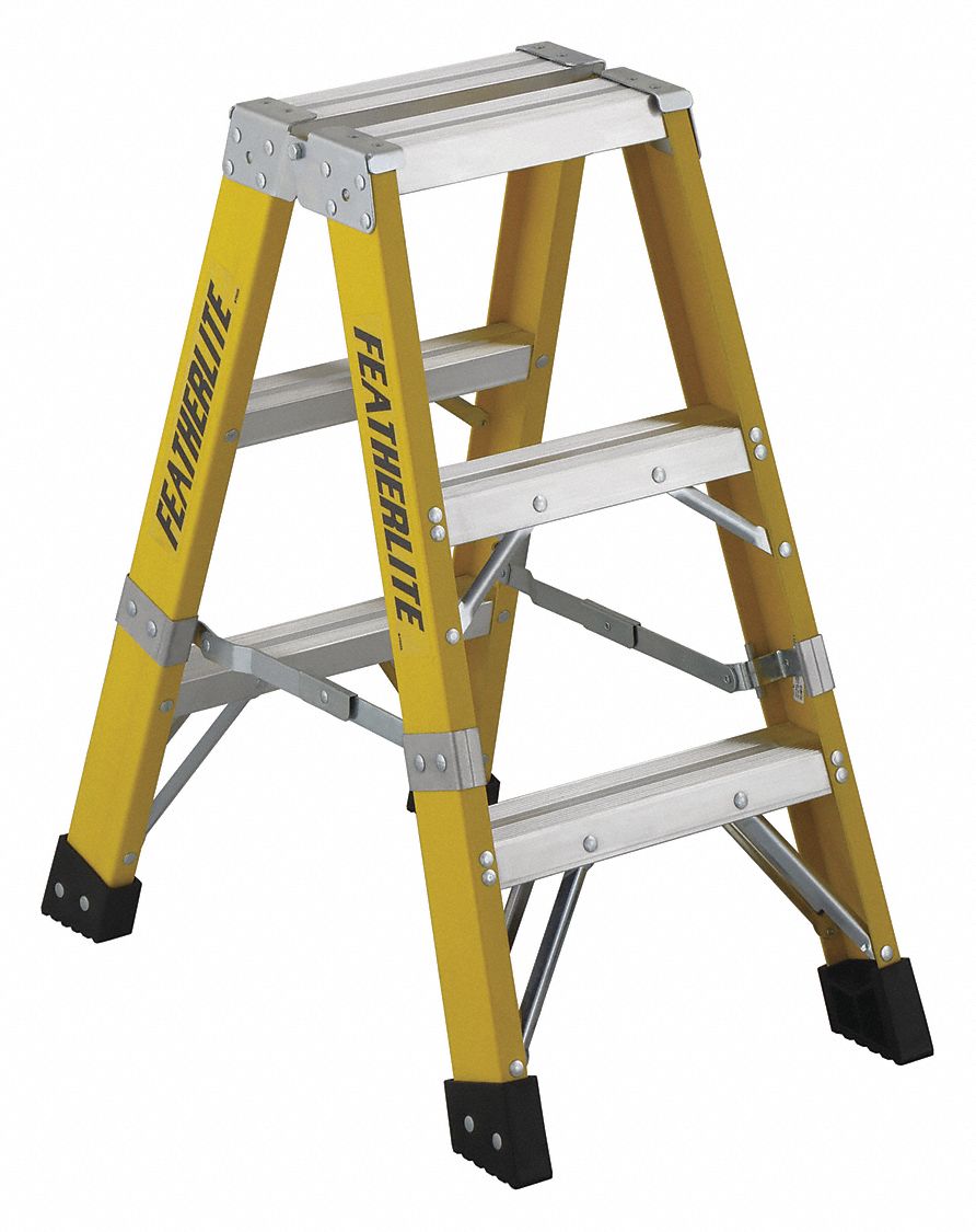 6600 SERIES STEPLADDER, 3 FT H, TYPE IA ANSI, FIBREGLASS
