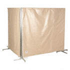 COLLAPSIBLE SOUND CONTROL SCREEN, HIGH MASS VINYL BARRIER, UP TO 45 DB, 5 FT X 7 FT X 6 FT X 8 IN