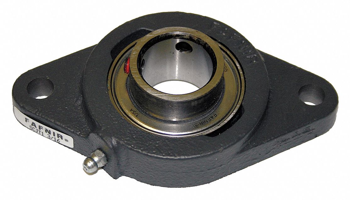 Timken Radial Ball 1 38 In Bore 2 Bolt Flange Bearing 46r530scjt 1 38 Grainger 9827