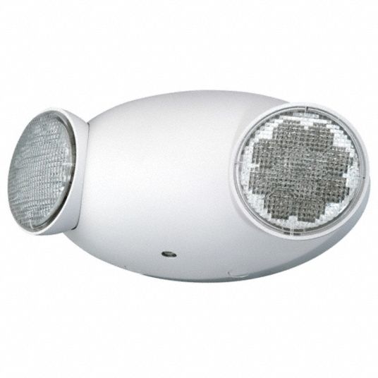 COMPASS Emergency Light LED, Damp Location Rated, 1 W Lamp Watt, 120