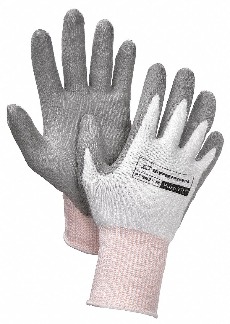 HONEYWELL NORTH Cut Resistant Gloves, XL, Grey/White, PR 46T366PF542