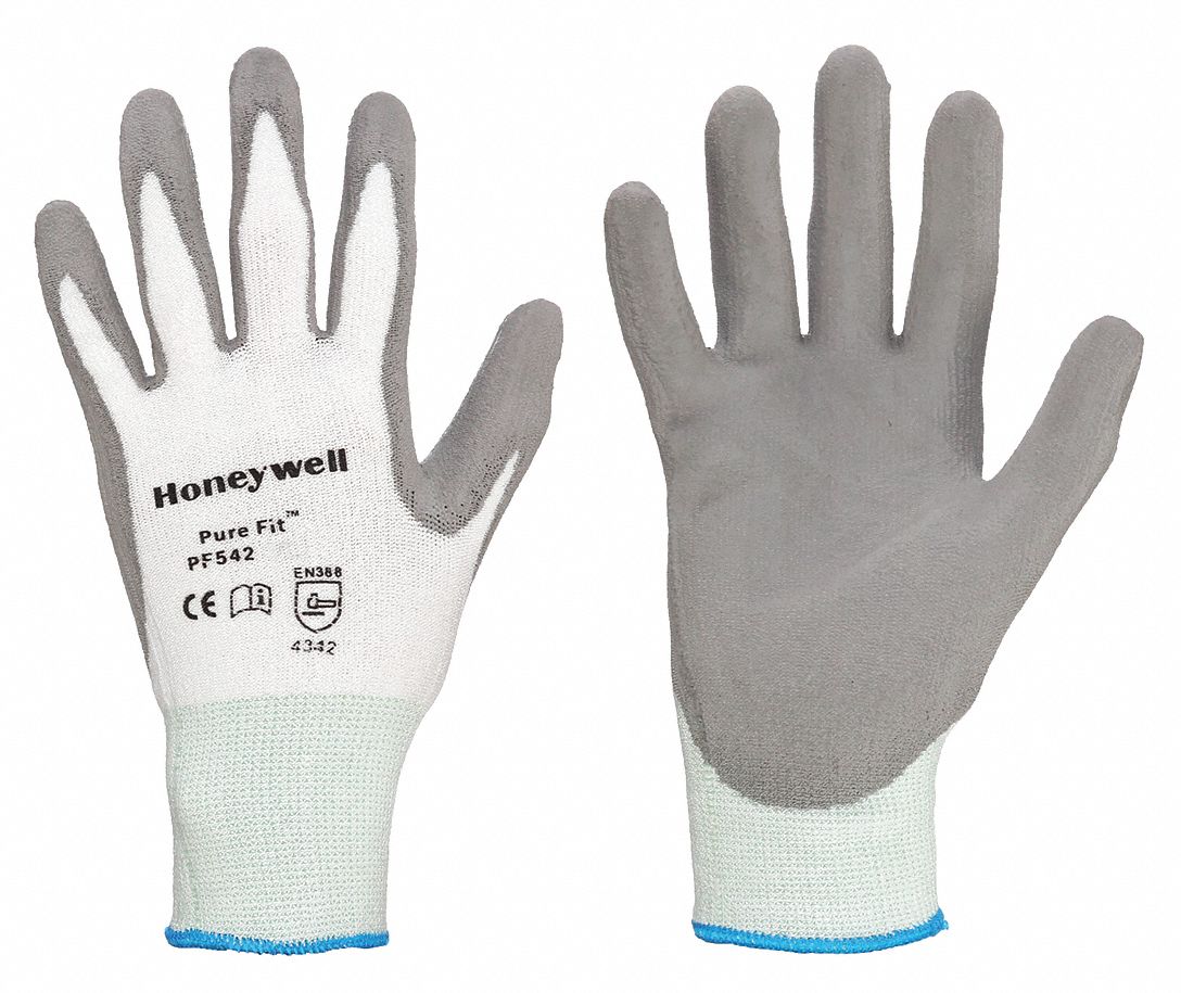 Resistant Gloves, Grey/White,