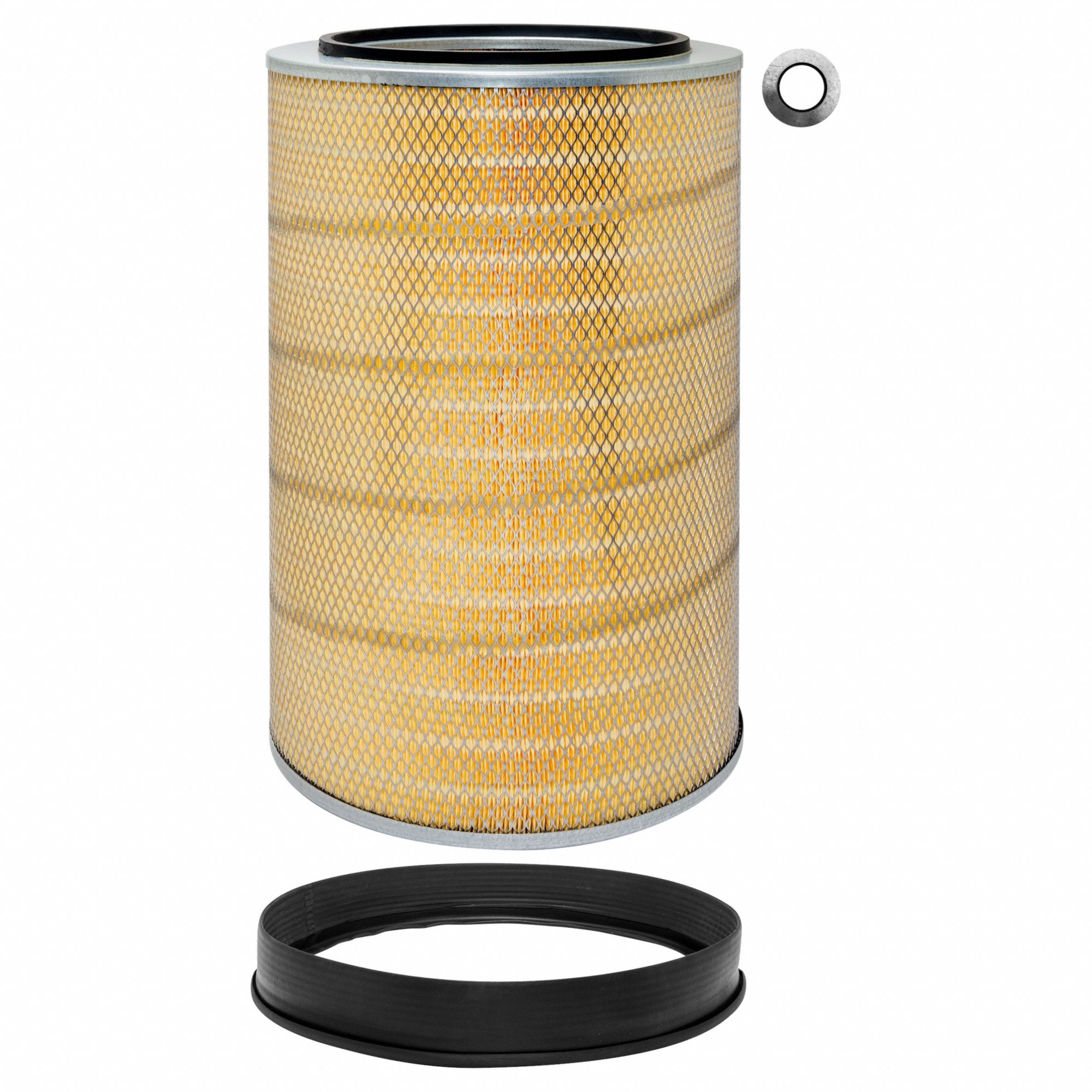 Automotive Air Filter: Round-Oval, Engine, Round, Axial Seal, 15/16 in Inside Dia