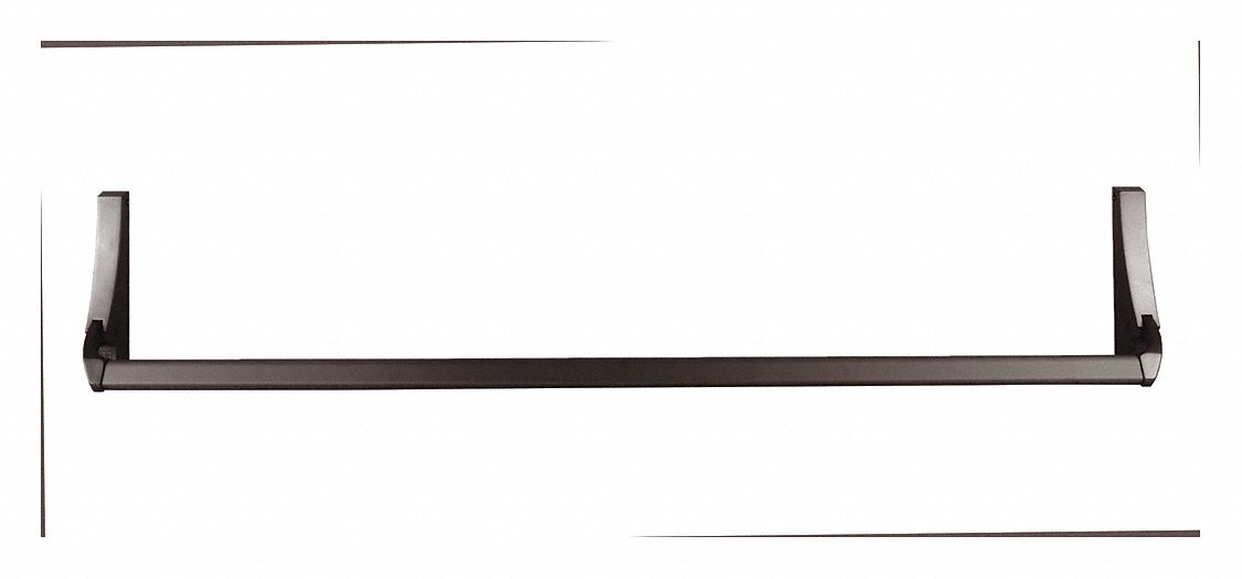 Exit Device: 44 in Max Door Wd, Bronze