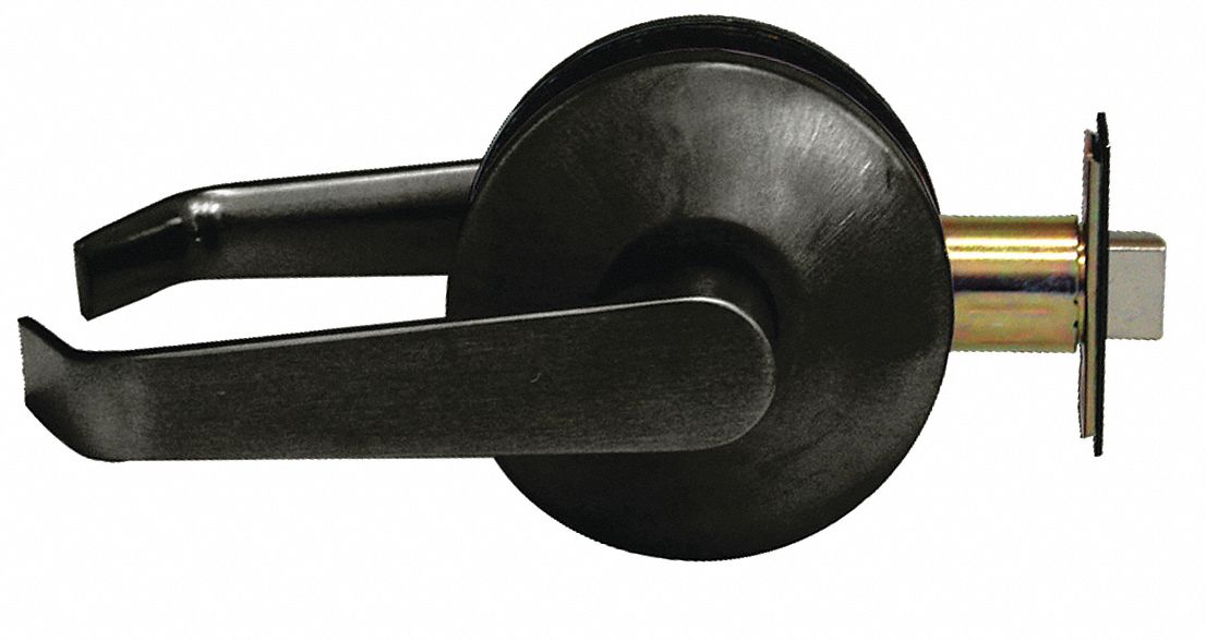Door Lockset: Passage Lever Locksets, Bronze, ADA Compliant