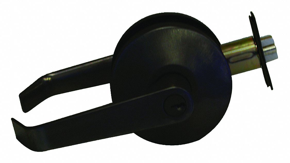 Door Lockset: Storeroom Lever Locksets, Bronze, ADA Compliant