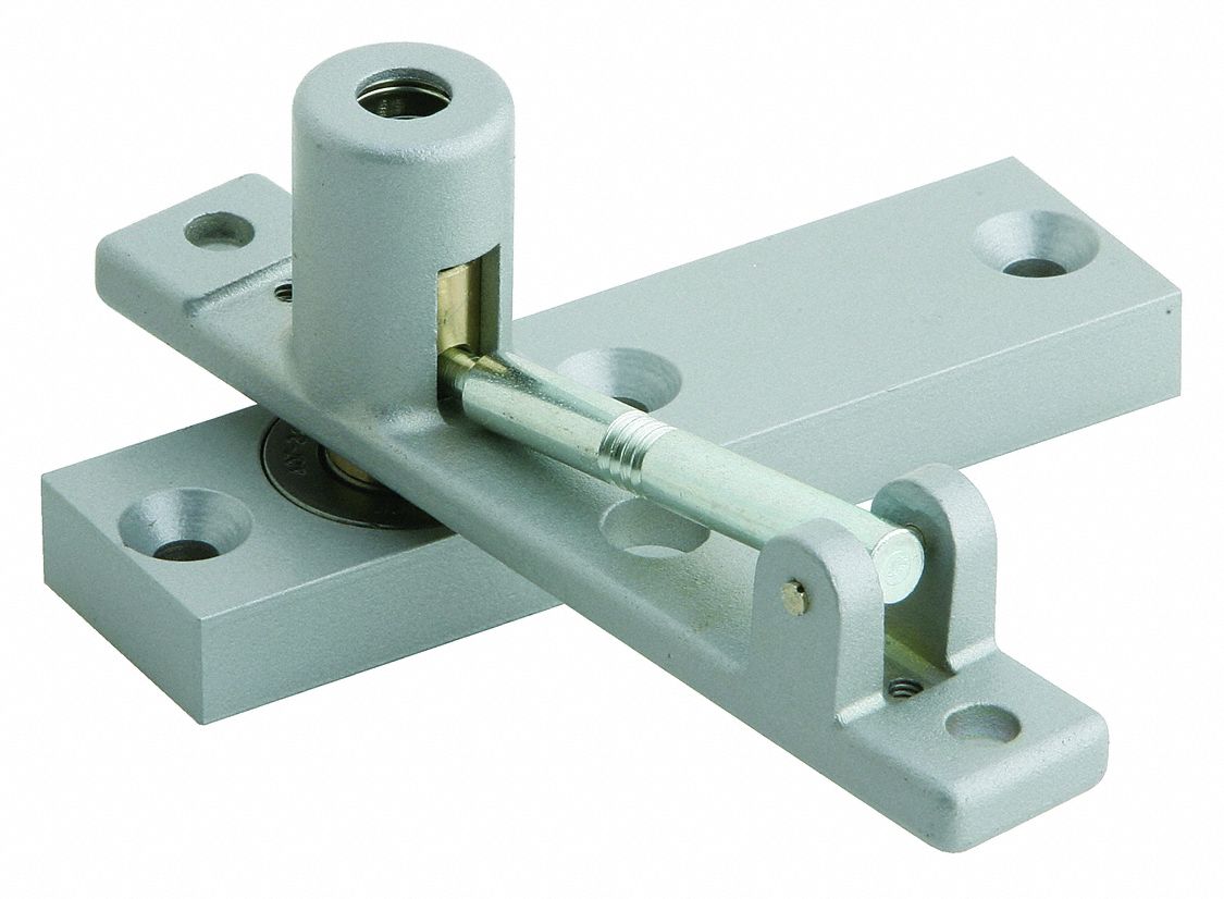 IVES Non Handed Pivot Hinge With Holes, Full Mortise Mounting, Satin