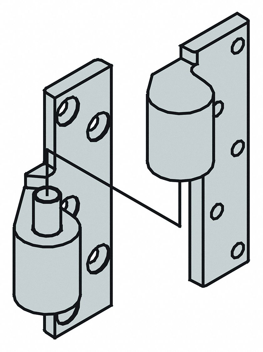 Ives Brass Full Mortise Pivot Hinge 46tm567230f Set Us32d Grainger