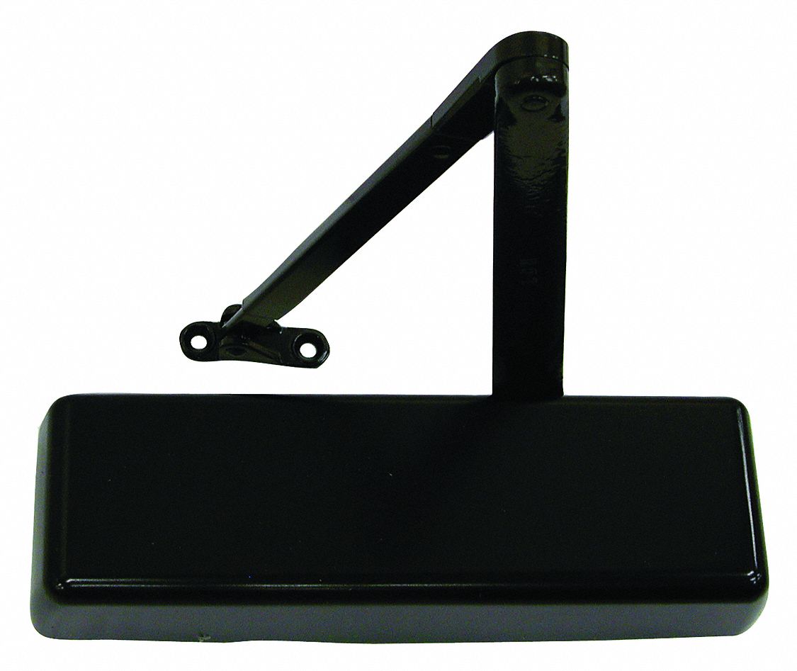 Door Closer: Top Frame Mounting Type, Grade 1 - Heavy Duty, Bronze, 12 1/4 in Lg