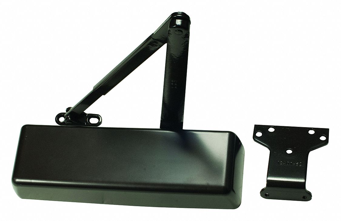 Door Closer: Parallel/Std Mounting Type, Grade 1 - Heavy Duty, Bronze, 10 3/8 in Lg