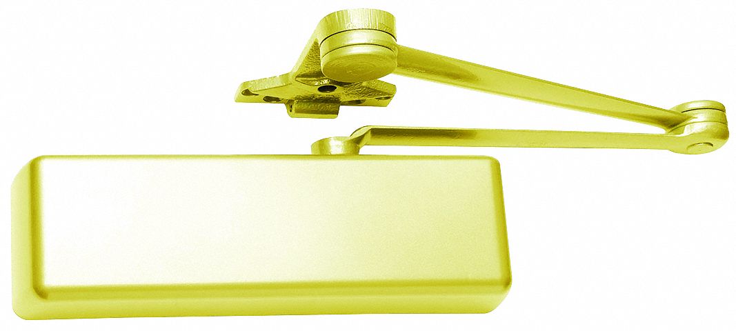 Door Closer: Parallel Mounting Type, Grade 1 - Heavy Duty, Bronze, 10 3/8 in Lg, 2 3/4 in Wd