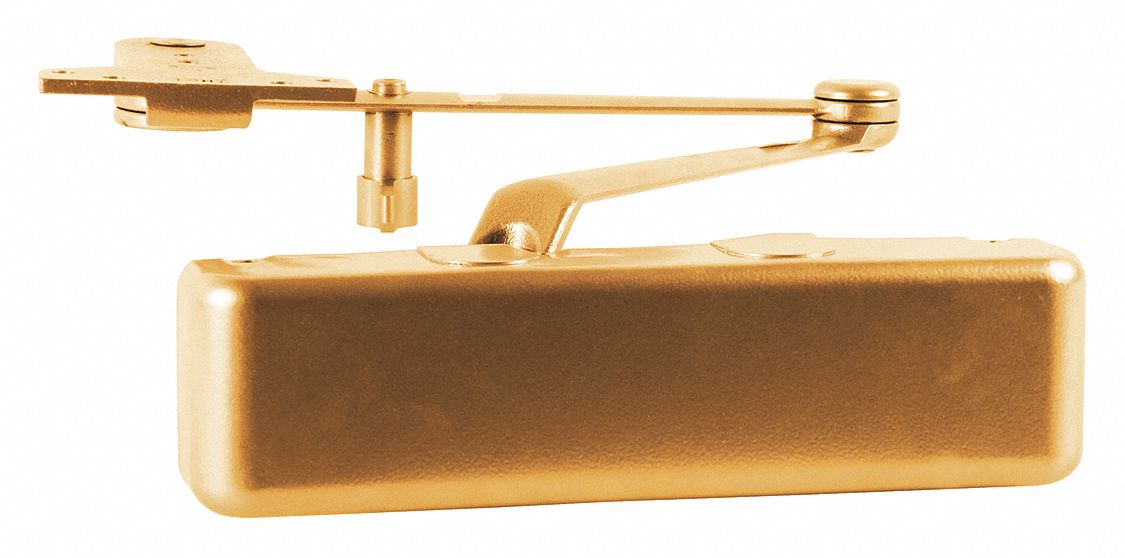 Door Closer: Parallel Mounting Type, Grade 1 - Heavy Duty, Bronze, 10 3/8 in Lg