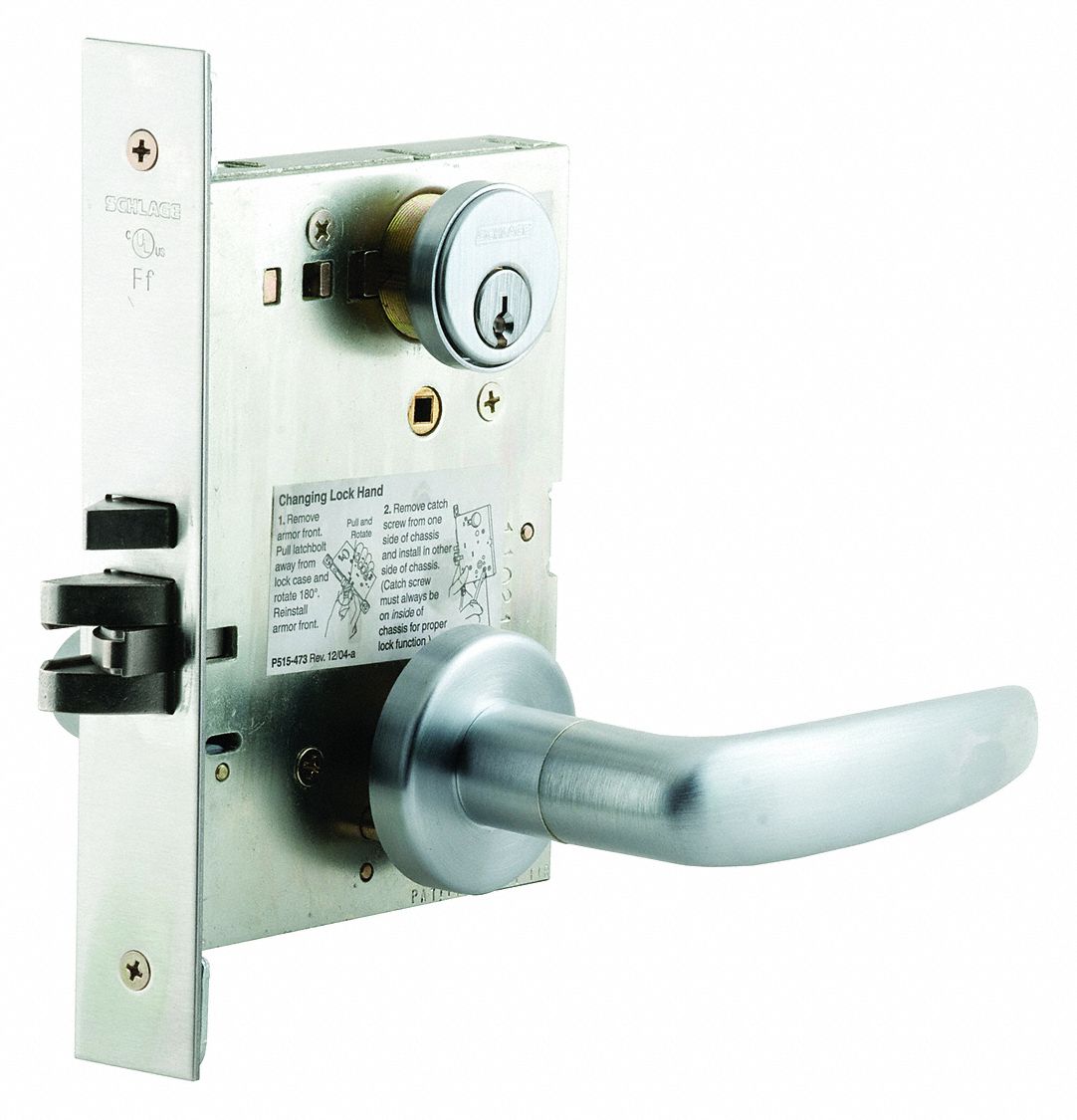 SCHLAGE, 1, L Athens, Mortise Lockset 46TN43L9050P 07A 626 KD C123