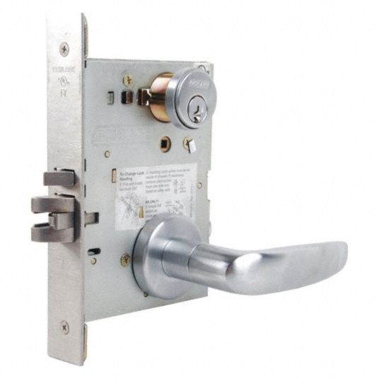 SCHLAGE, Classroom Lever Locksets, Chrome, Door Lockset - 46TN45|L9070P ...