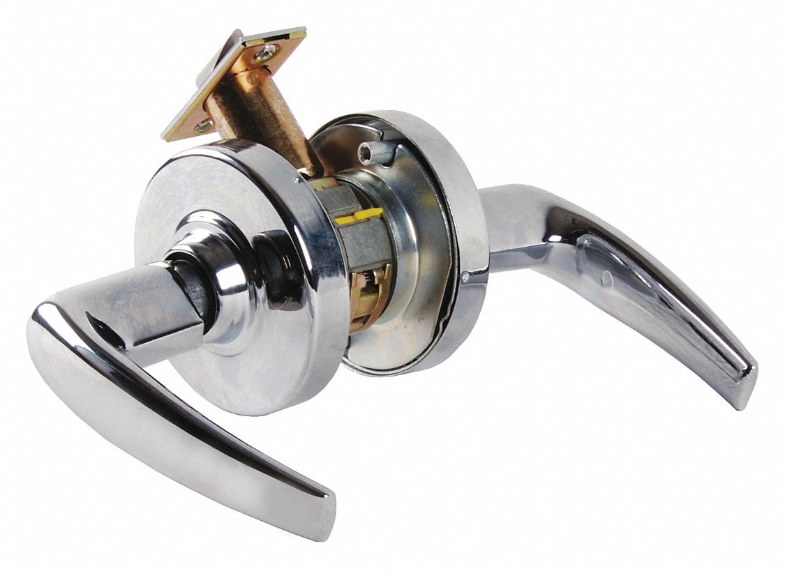 SCHLAGE, Passage Lever Locksets, Chrome, Door Lockset 46TN52ND10S