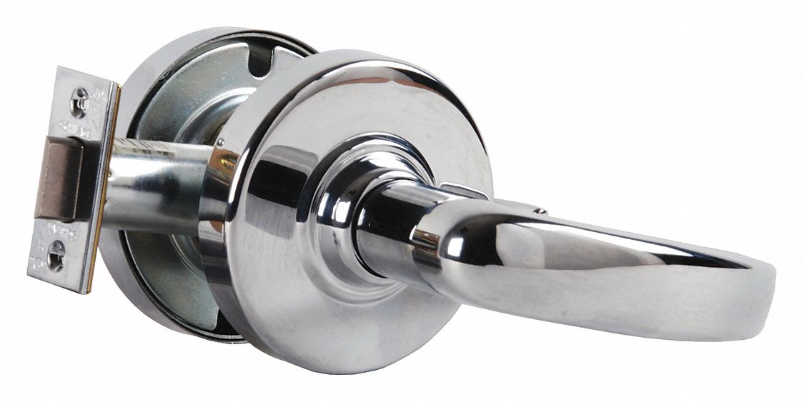 SCHLAGE, Passage Lever Locksets, Chrome, Door Lockset 46TN53ND10S