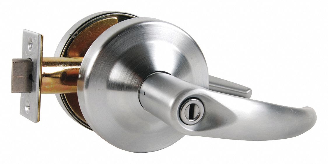 SCHLAGE, Privacy Lever Locksets, Chrome, Door Lockset 46TN55ND40S OME 626 Grainger