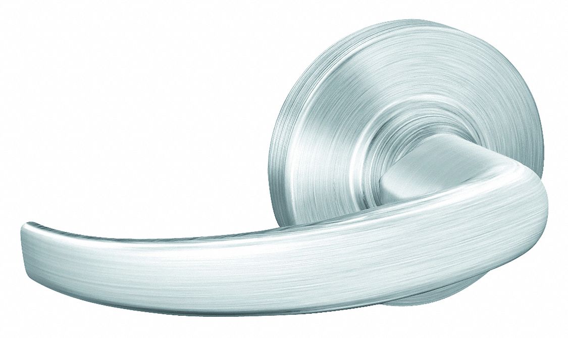 Door Lockset: Dummy Lever Locksets, Chrome, ADA Compliant