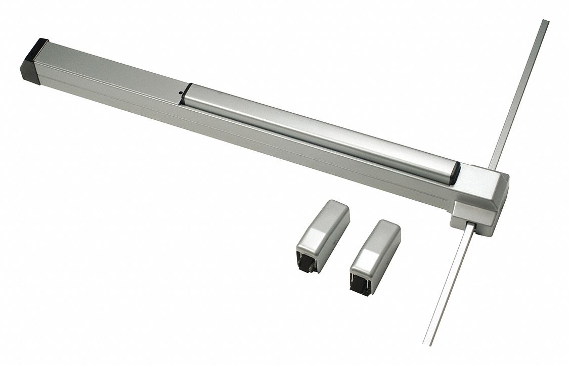 Surface Vertical Rod: 3 ft Max Door Wd, Aluminum