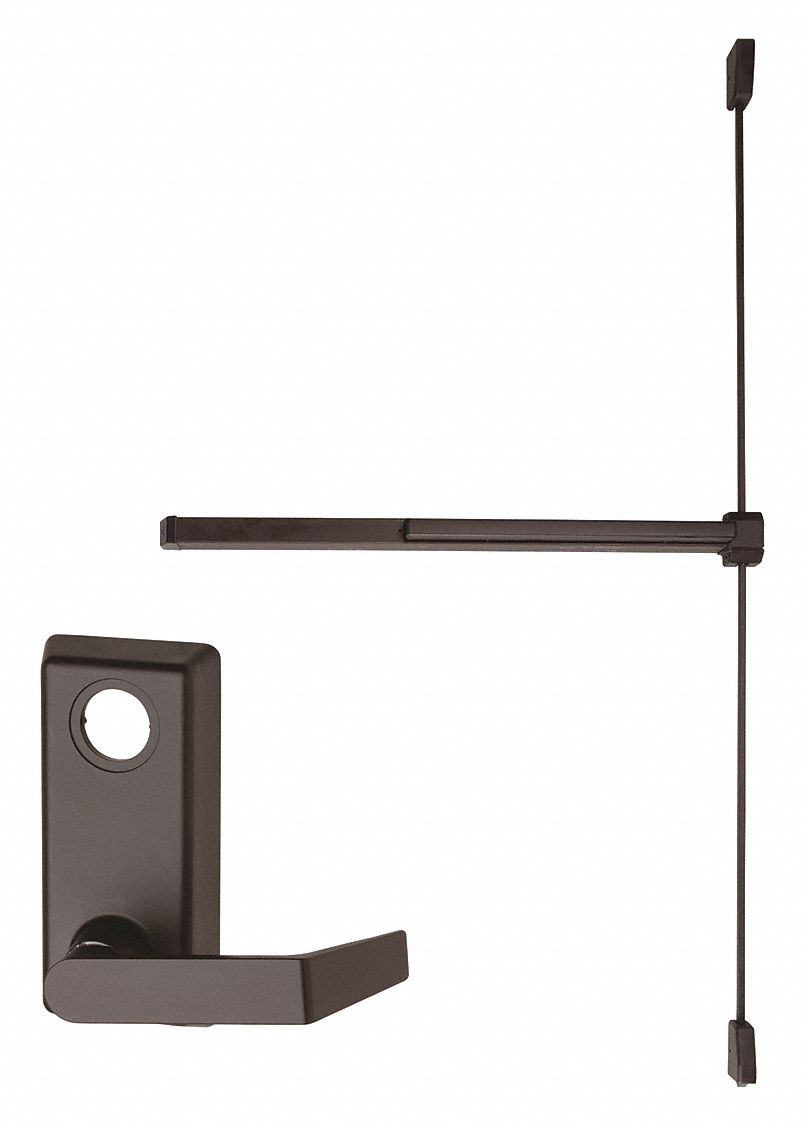 Exit Device: 3 ft Max Door Wd, Bronze