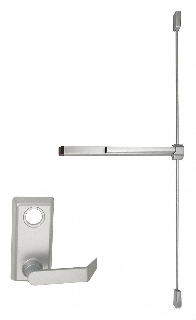 Exit Device: 3 ft Max Door Wd, Aluminum