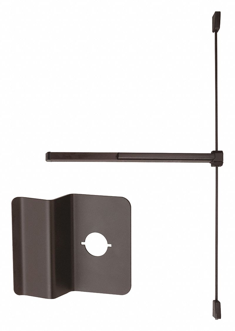 Exit Device: 3 ft Max Door Wd, Bronze