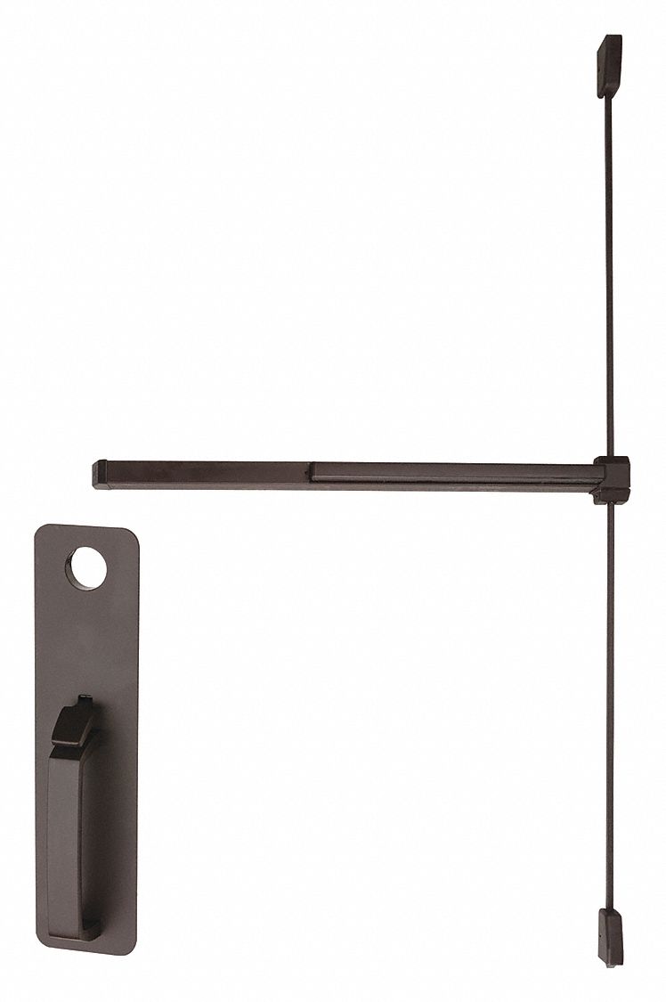 Exit Device: 3 ft Max Door Wd, Bronze