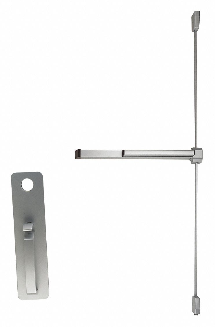 Exit Device: 3 ft Max Door Wd, Aluminum