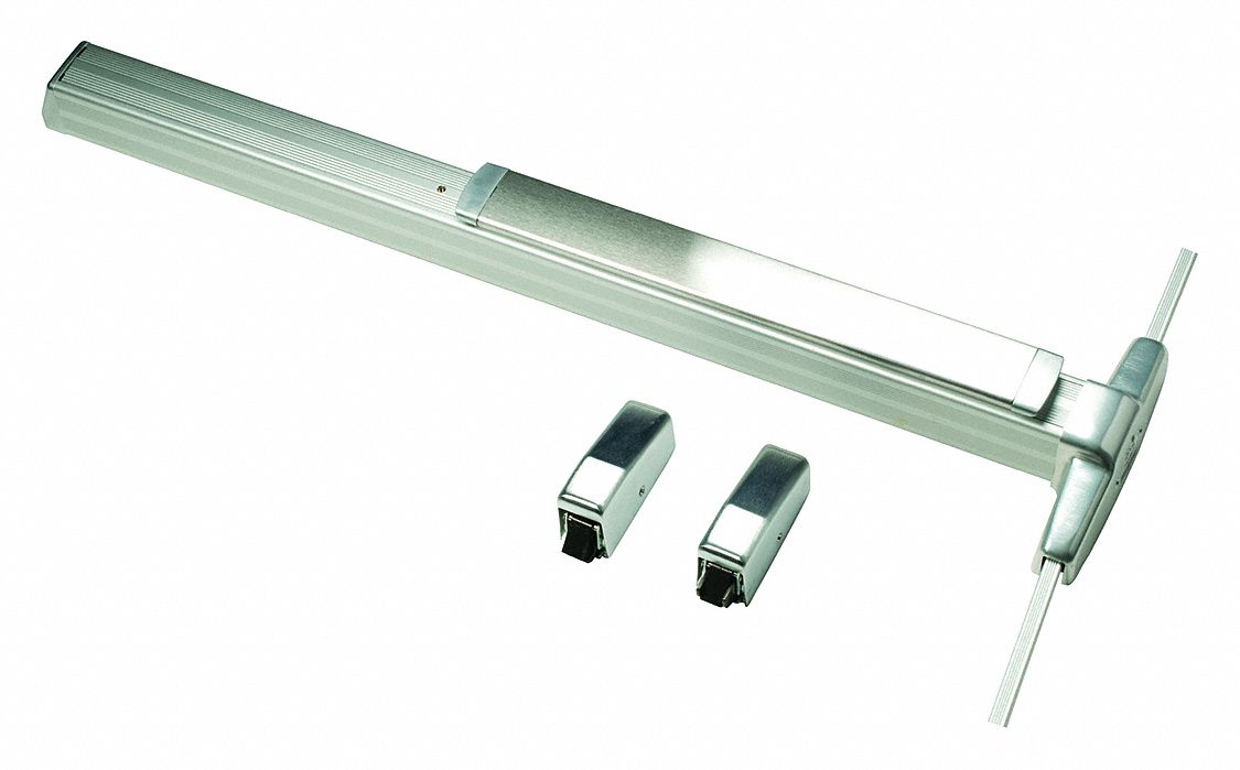 Surface Vertical Rod: 3 ft Max Door Wd, Aluminum