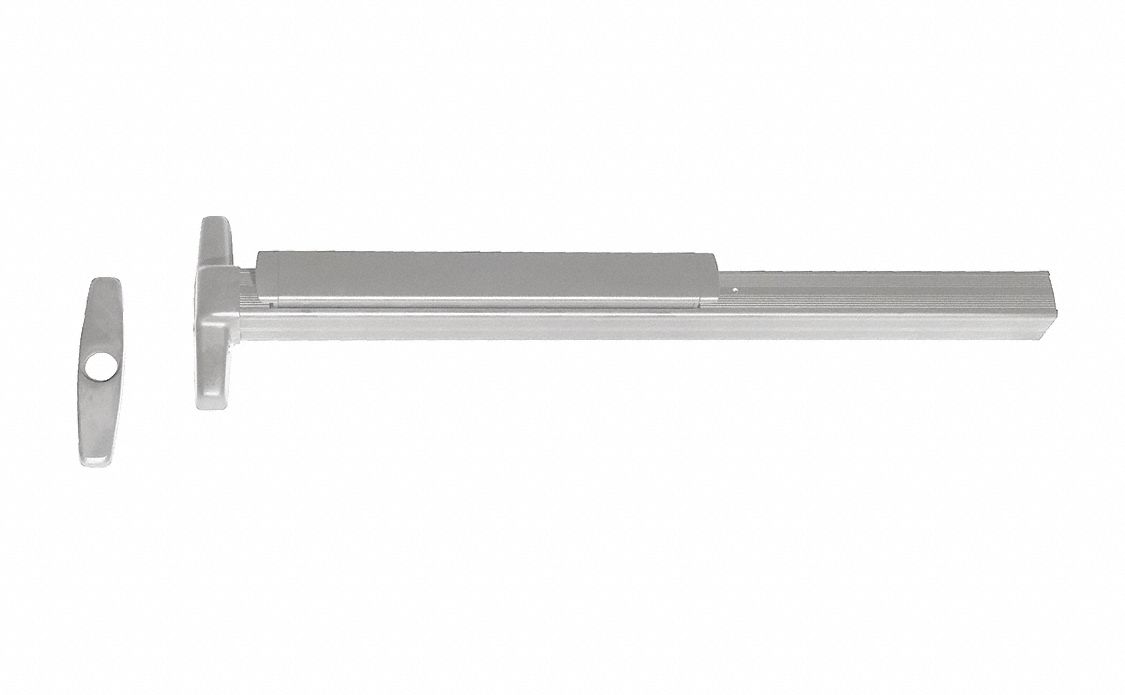 VON DUPRIN, 3 ft Max Door Wd, Chrome, Concealed Vertical Rod 46TR62