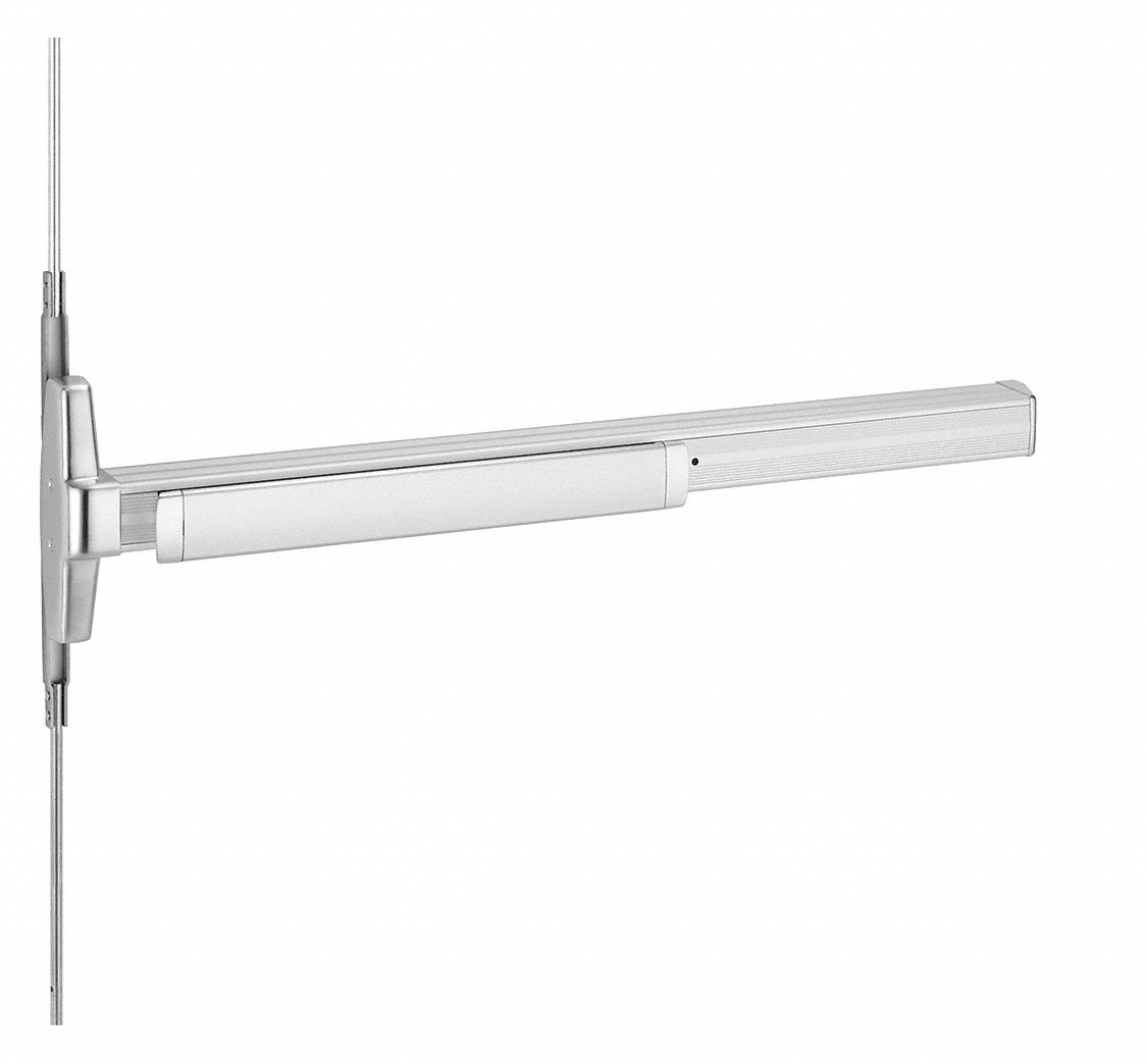 VON DUPRIN, 3 ft Max Door Wd, Chrome, Concealed Vertical Rod 46TR63