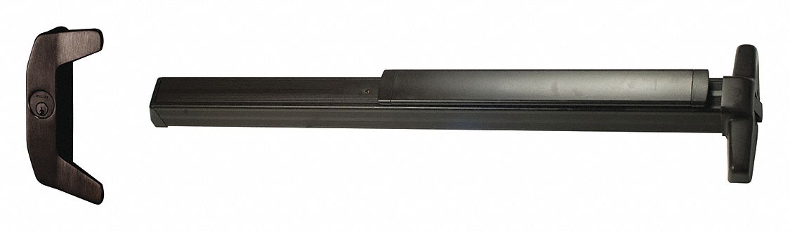 Exit Device: 3 ft Max Door Wd, Bronze